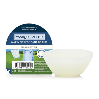 Clean Cotton Original Single Wax Melt by Yankee Candle - Enesco Gift Shop
