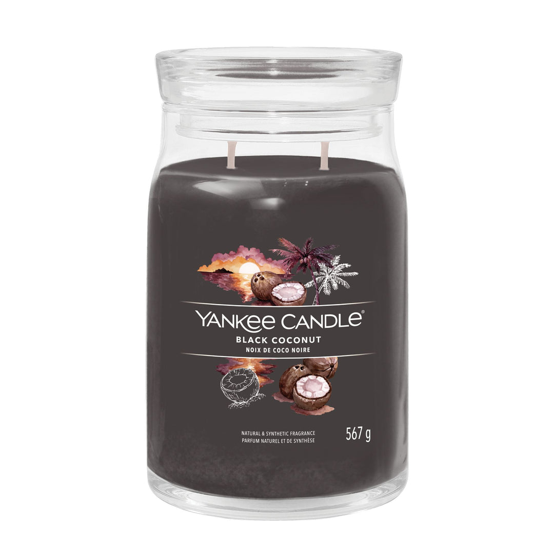 Black Coconut Signature Large Jar Yankee Candle