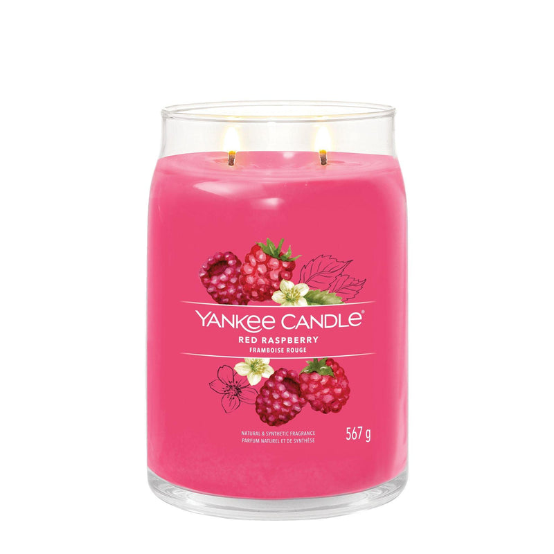 Red Raspberry Signature Large Jar Yankee Candle - Enesco Gift Shop