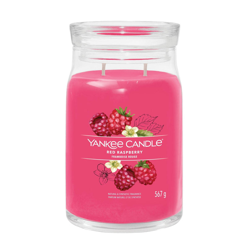 Red Raspberry Signature Large Jar Yankee Candle - Enesco Gift Shop