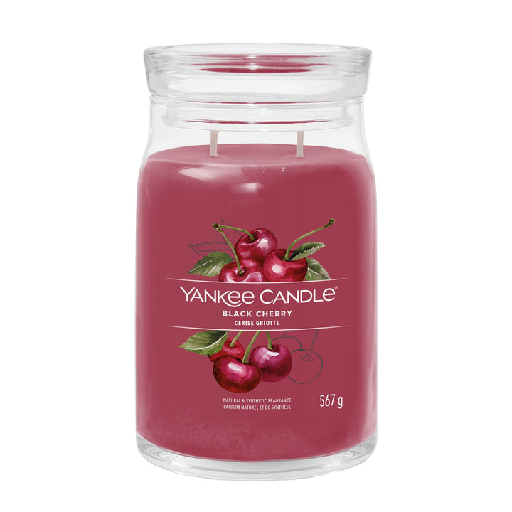 Black Cherry Signature Large Jar Yankee Candle