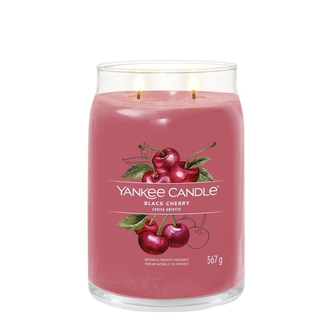 Black Cherry Signature Large Jar Yankee Candle