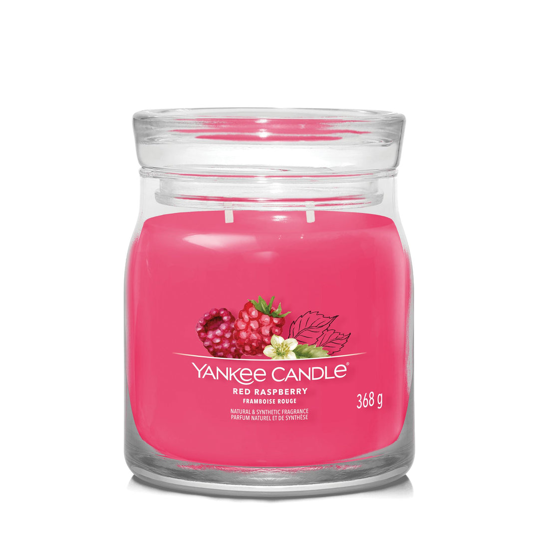 Red Raspberry Signature Medium Jar Yankee Candle