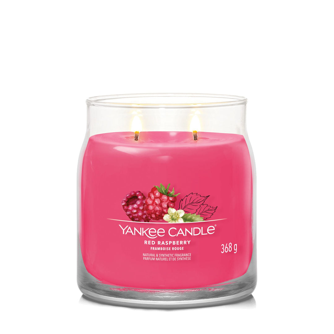 Red Raspberry Signature Medium Jar Yankee Candle