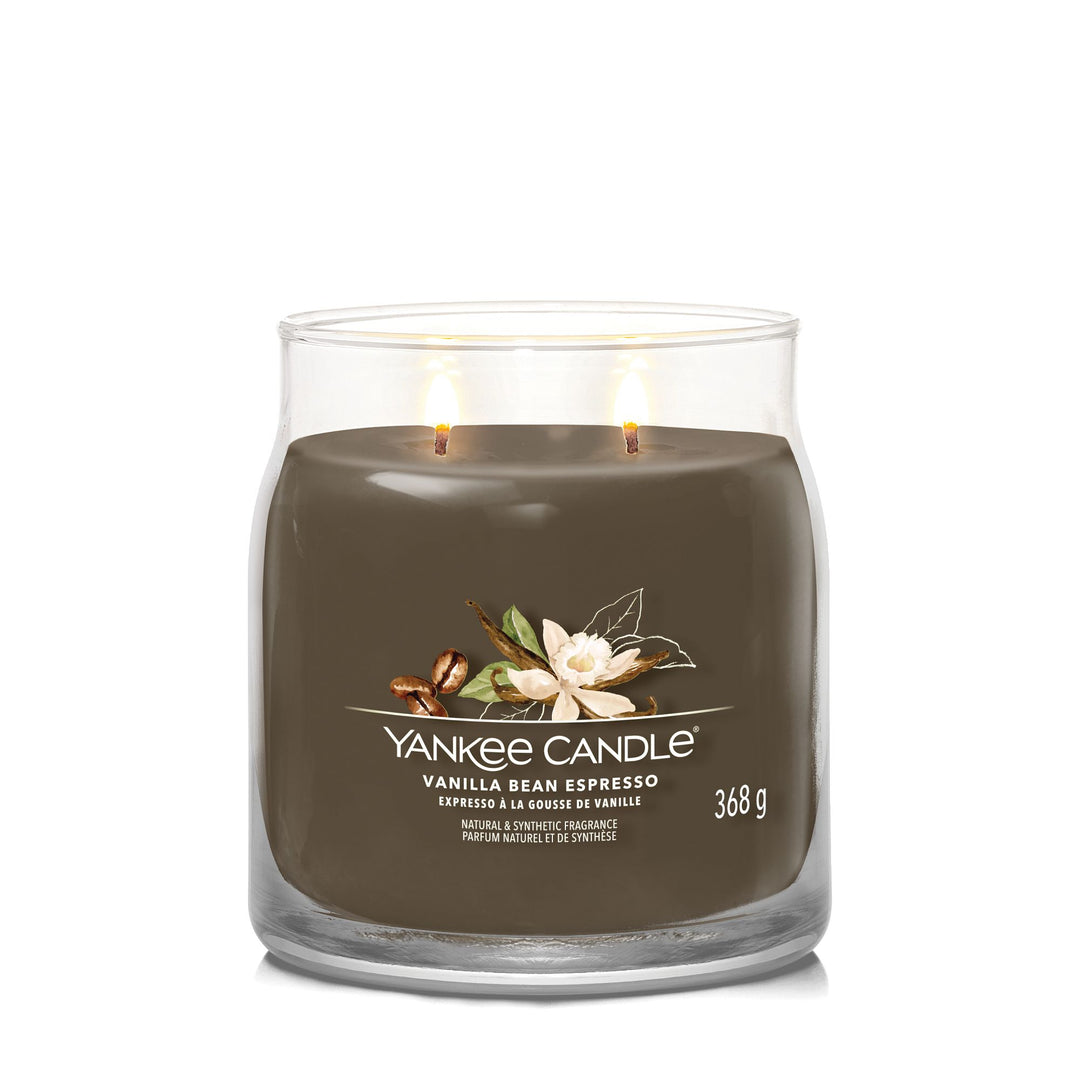 Vanilla Bean Espresso Signature Medium Jar Yankee Candle