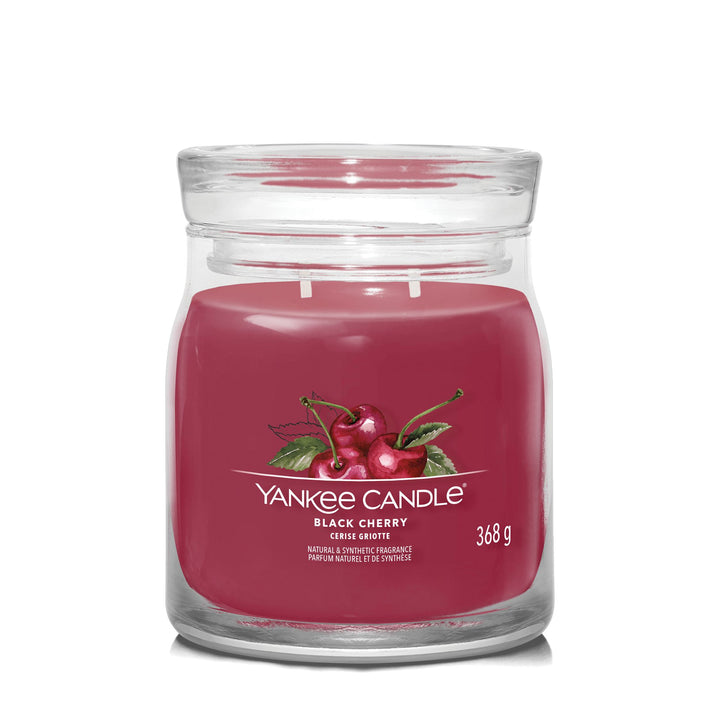 Black Cherry Signature Medium Jar Yankee Candle