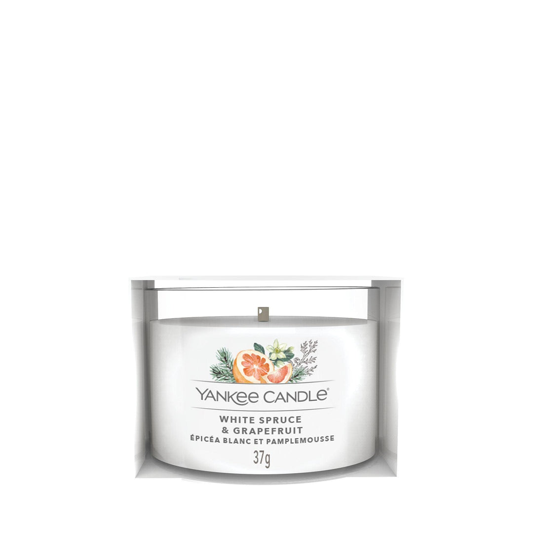 White Spruce & Grapfreuit Villed Votive By Yankee Candle - Enesco Gift Shop