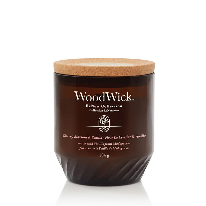 Cherry Blossom & Vanilla Renew Medium Candle by WoodWick