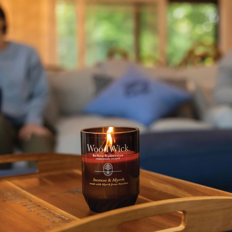 Incense & Myrrh Renew Large Candle by WoodWick - Enesco Gift Shop
