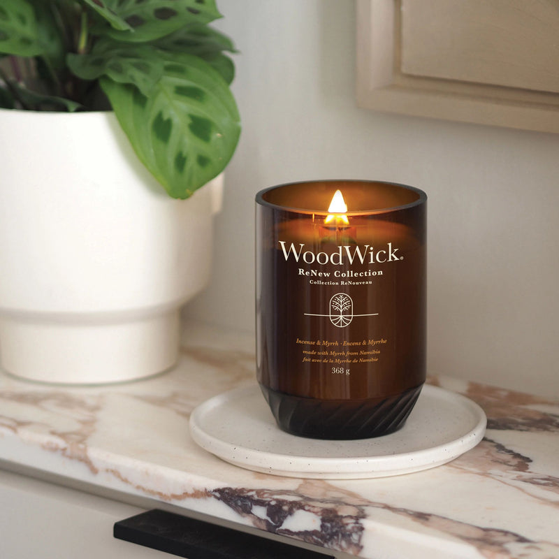 Incense & Myrrh Renew Large Candle by WoodWick - Enesco Gift Shop