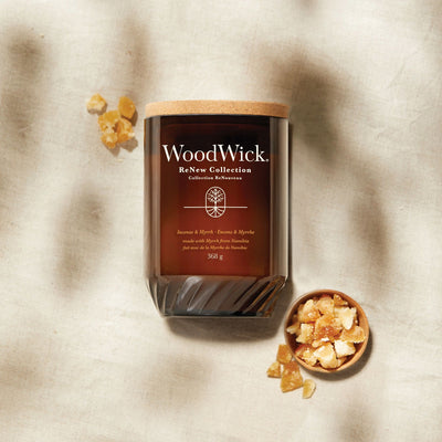 Incense & Myrrh Renew Large Candle by WoodWick - Enesco Gift Shop