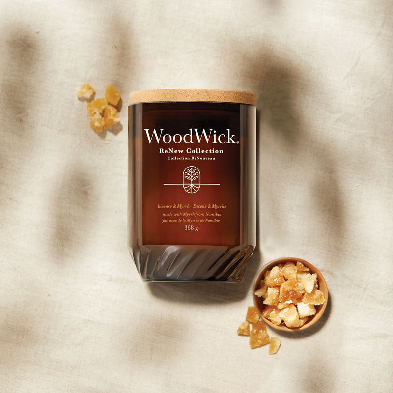 Incense & Myrrh Renew Large Candle by WoodWick - Enesco Gift Shop