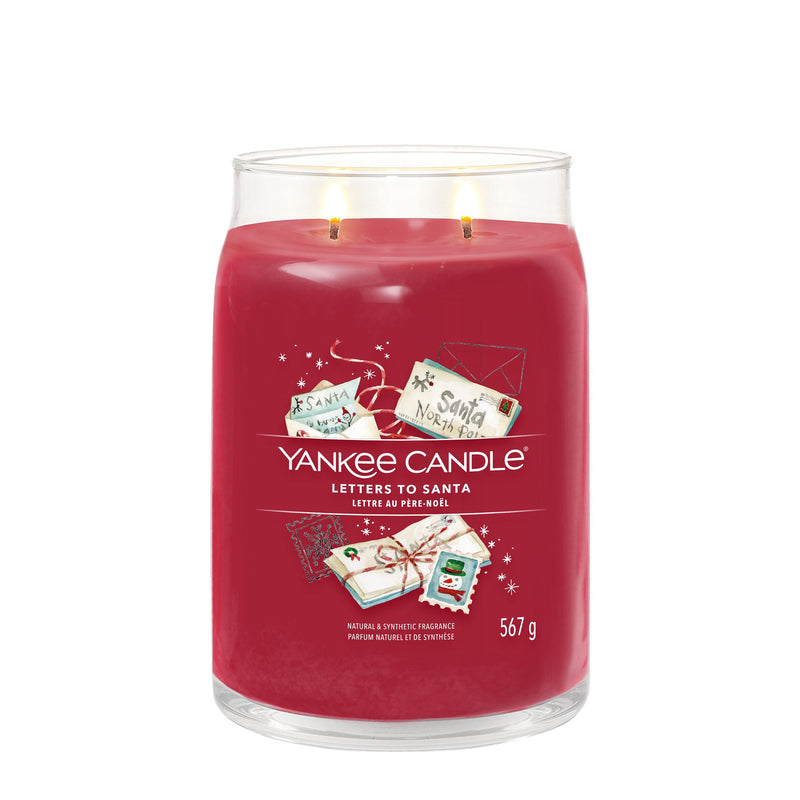 Letters to Santa Signature Large Jar by Yankee Candle - Enesco Gift Shop