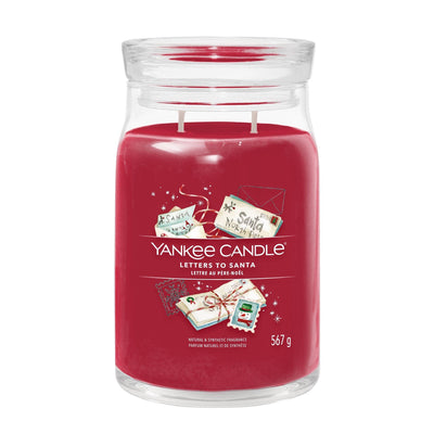Letters to Santa Signature Large Jar by Yankee Candle - Enesco Gift Shop