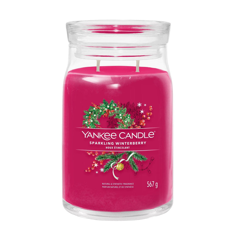 Sparkling Winterberry Signature Large Jar by Yankee Candle - Enesco Gift Shop