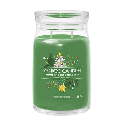 Shimmering Christmas Tree Signature Large Jar by Yankee Candle - Enesco Gift Shop