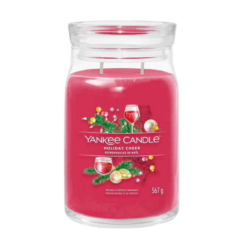 Holiday Cheer Signature Large Jar by Yankee Candle - Enesco Gift Shop