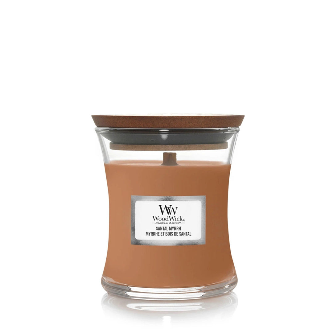 Santal Myrrh Mini Hourglass Wood Wick Candle