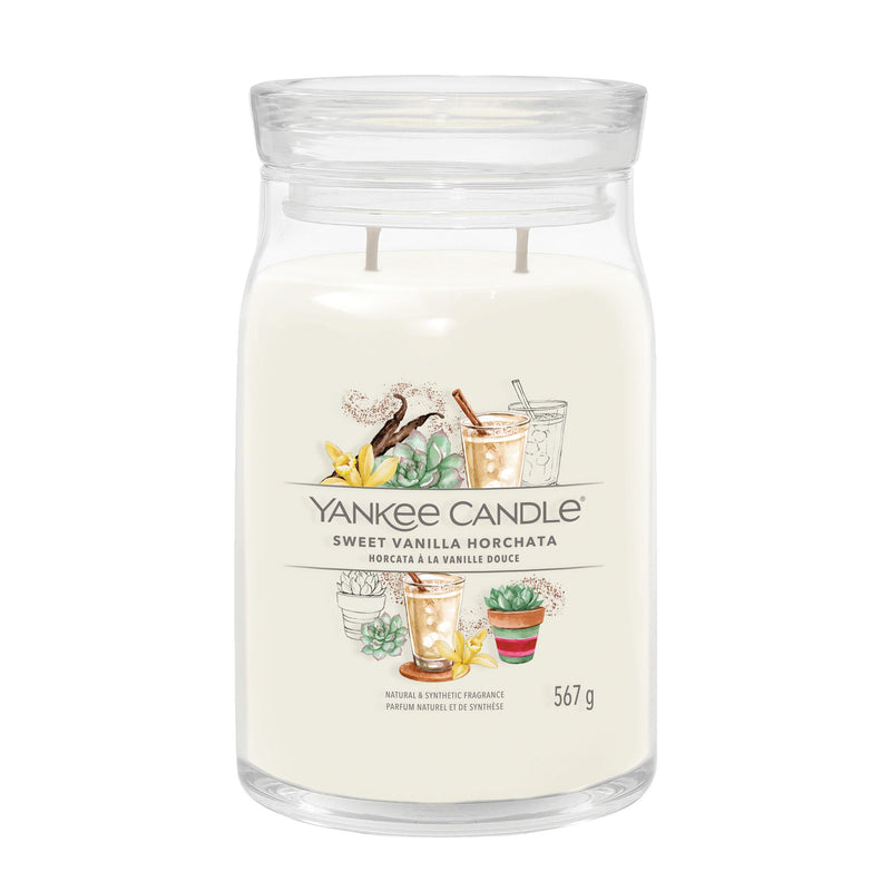 Sweet Vanilla Horchata Signature Large Jar by Yankee Candle