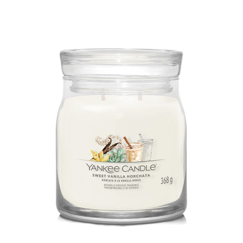 Sweet Vanilla Horchata Signature Medium Jar by Yankee Candle