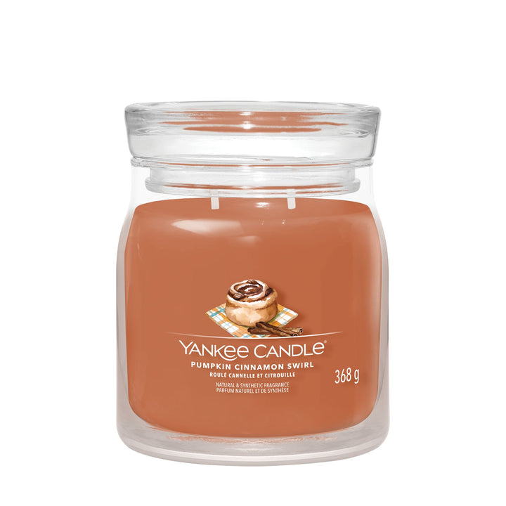 Pumpkin Cinnamon Swirl Medium Signature Jar by Yankee Candle