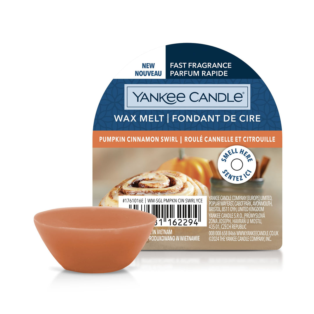 Pumpkin Cinnamon Swirl Single Wax Melt by Yankee Candle