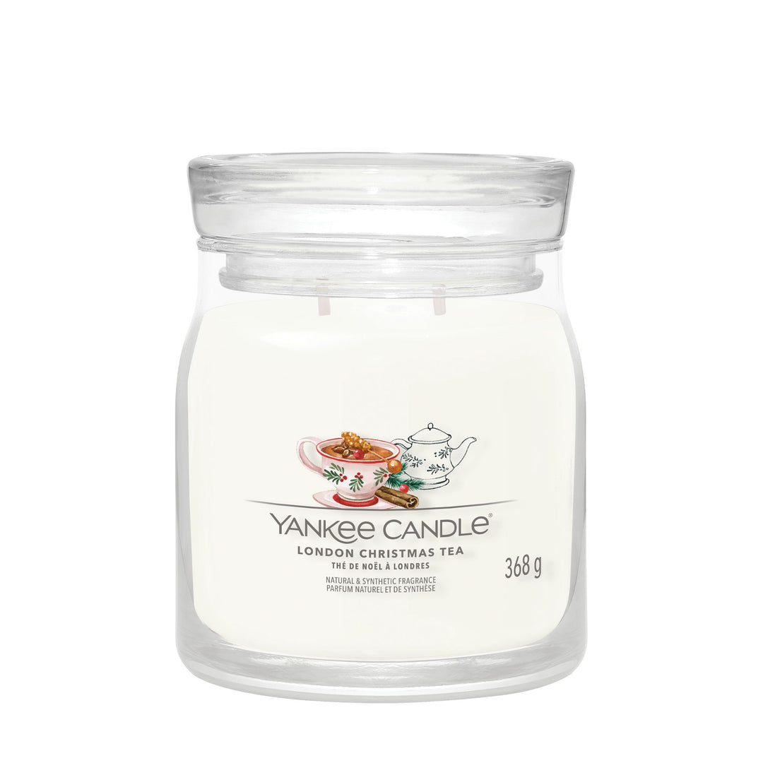 London Christmas Tea Signature Medium Jar by Yankee Candle