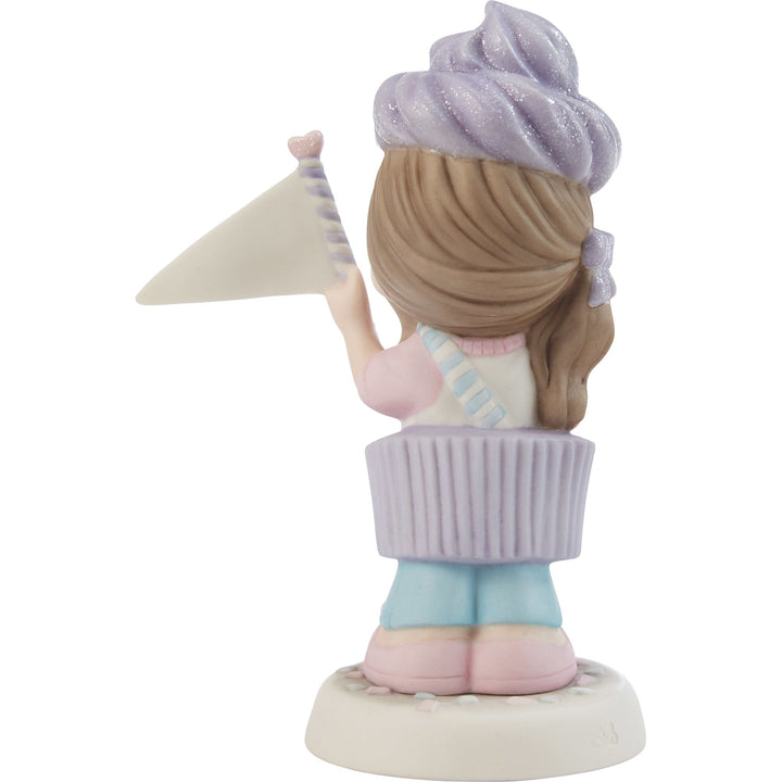 Purple Cupcake Girl Figurine by Precious Moments