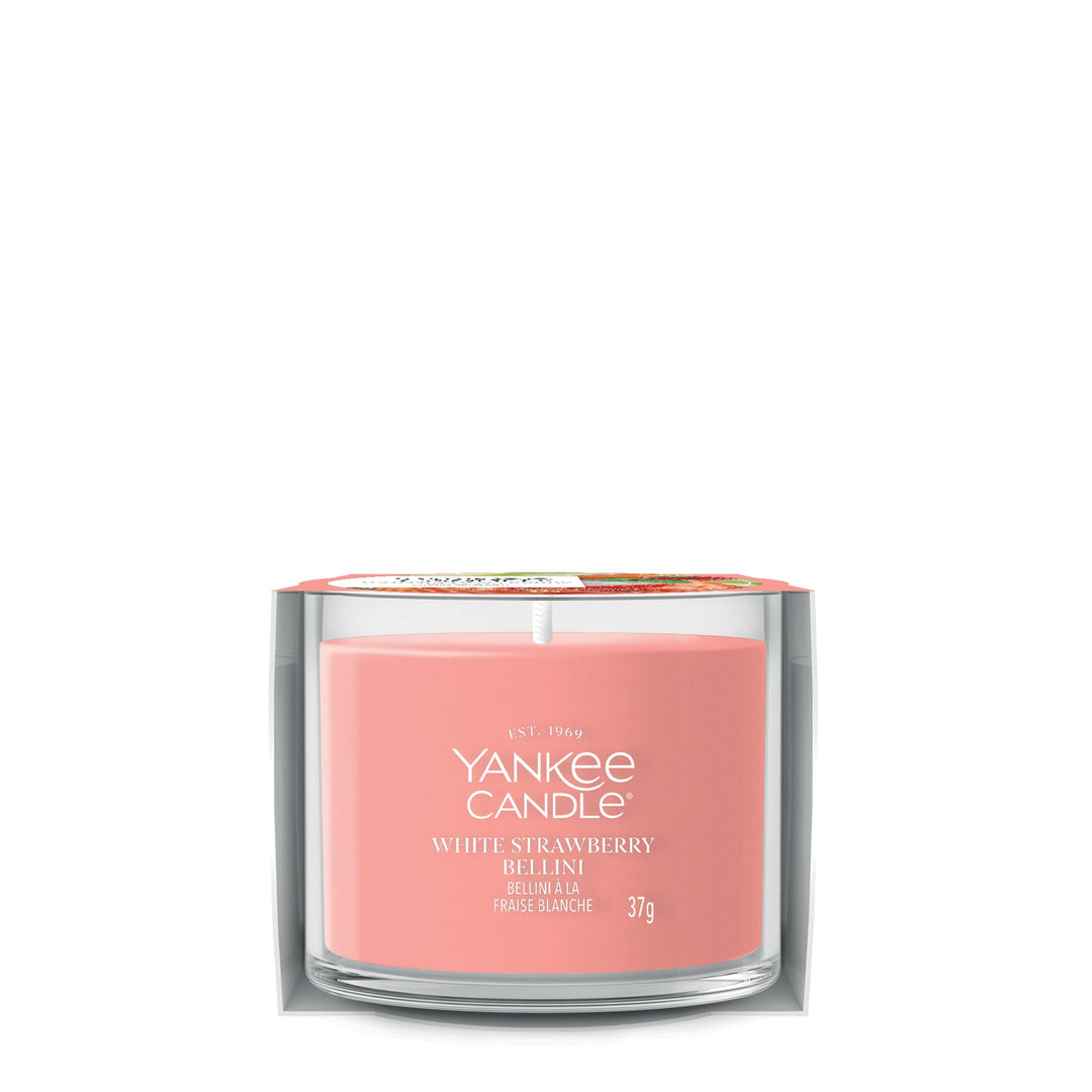 White Strawberry Bellini Mini Filled Votive by Yankee Candle