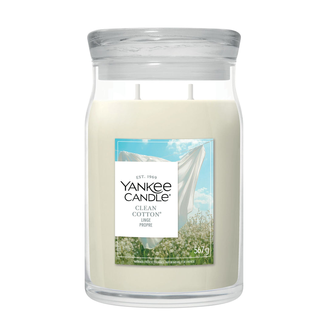 Clean Cotton Signature Large Jar by Yankee Candle