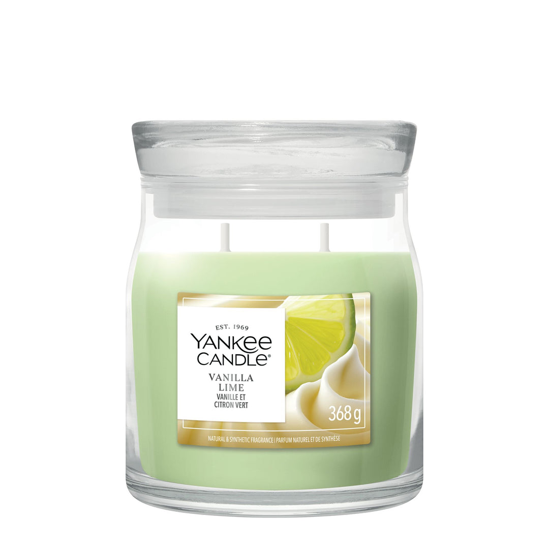 Vanilla Lime Signature Medium Jar by Yankee Candle
