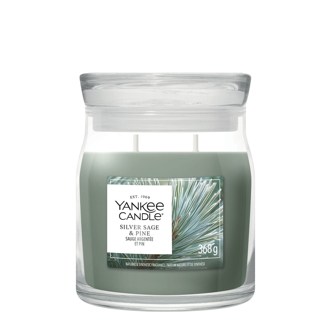 Silver Sage & Pine Signature Medium Jar by Yankee Candle