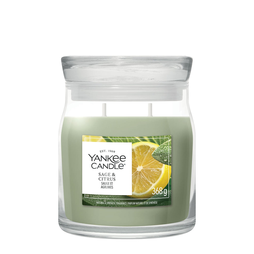Sage & Citrus Signature Medium Jar by Yankee Candle
