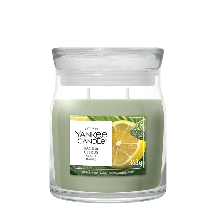 Sage & Citrus Signature Medium Jar by Yankee Candle