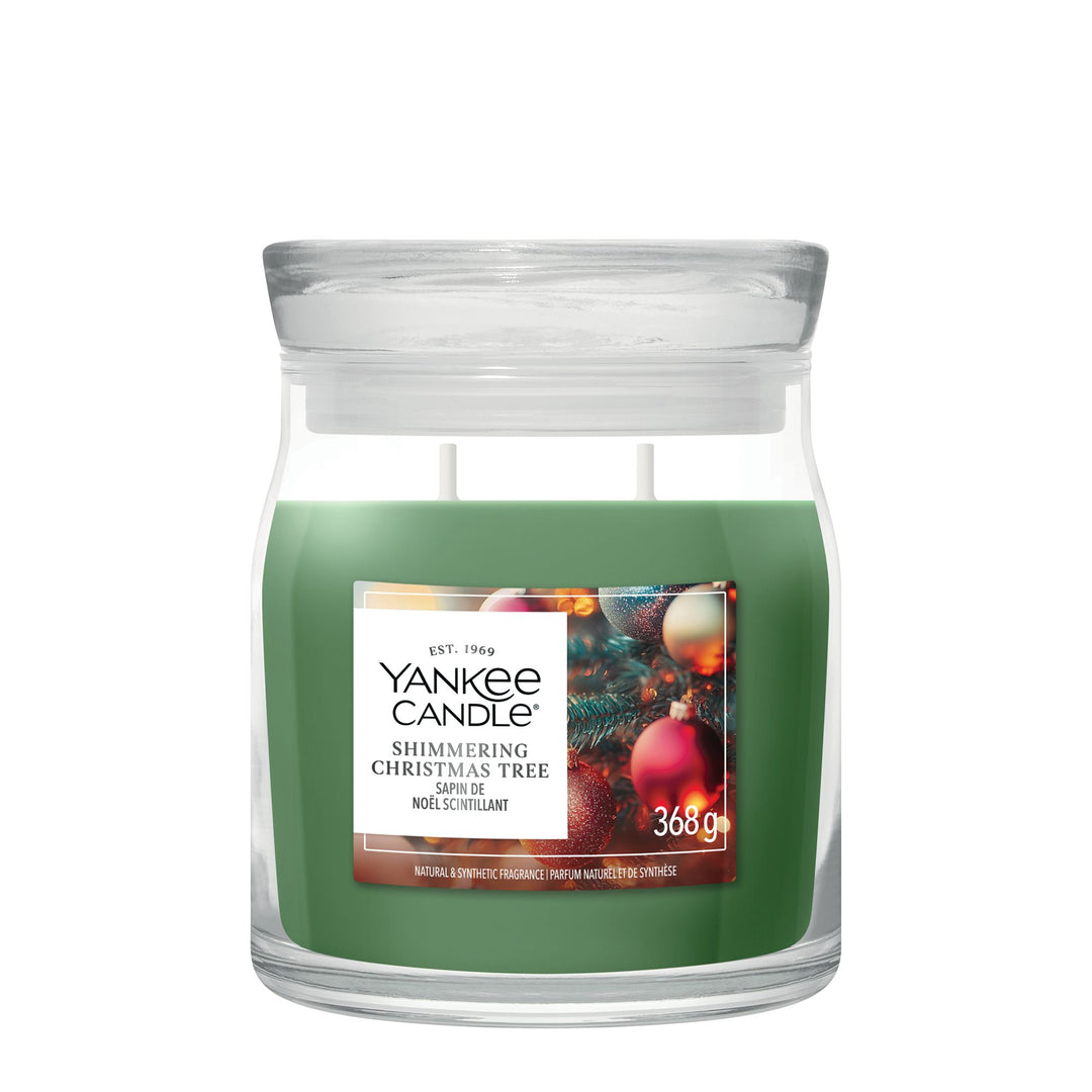 Shimmering Christmas Tree Signature Medium Jar Yankee Candle