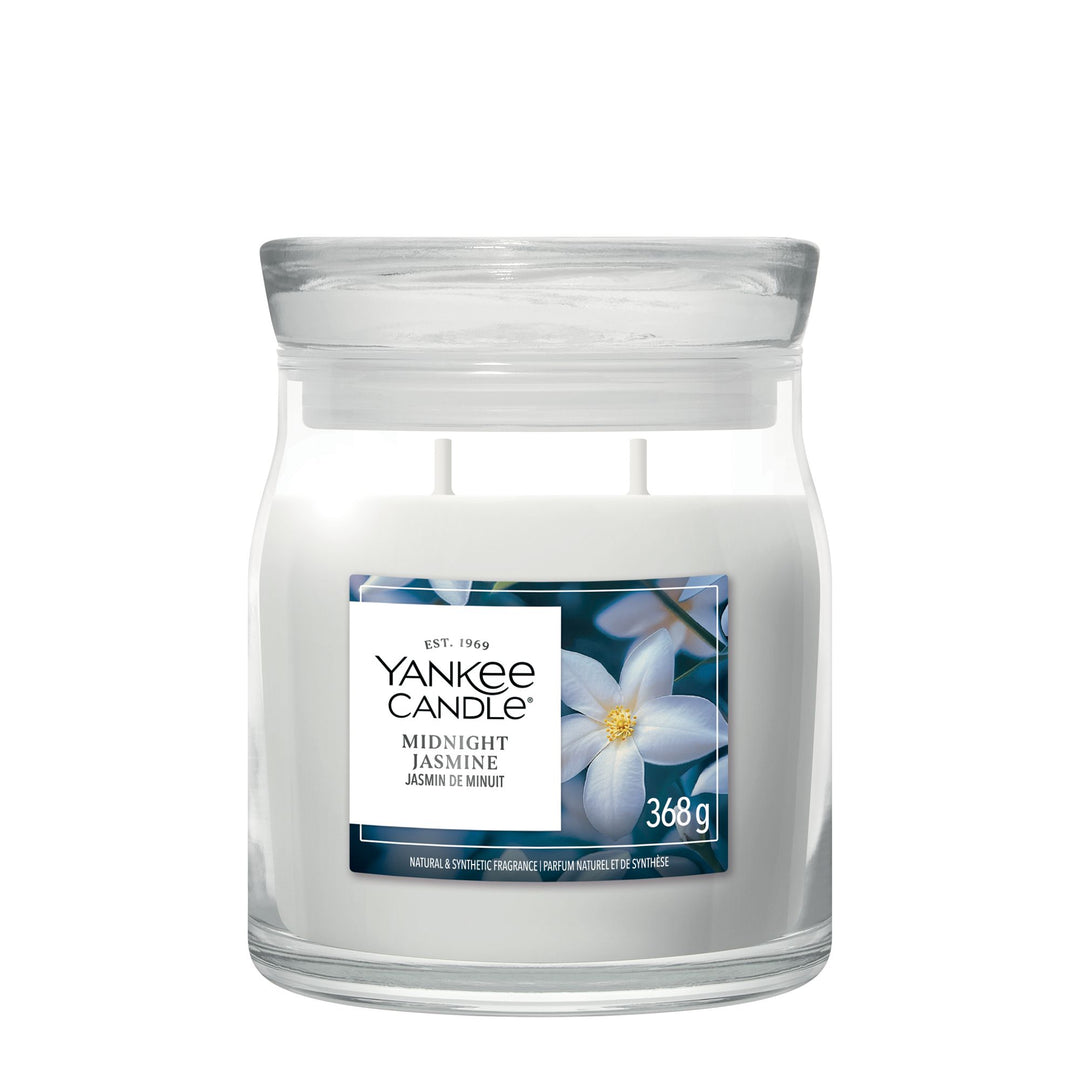 Midnight Jasmine Signature Medium Jar by Yankee Candle