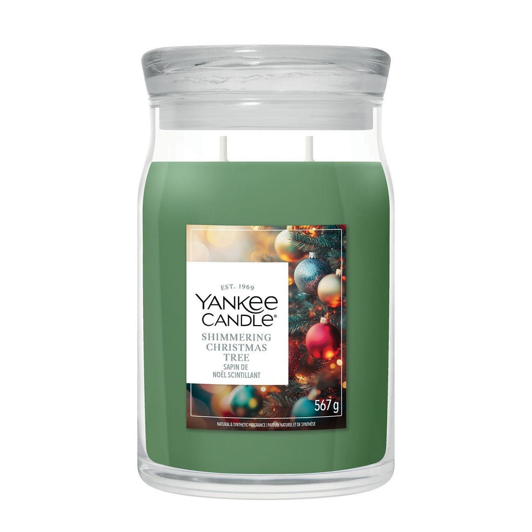 Shimmering Christmas Tree Signature Large Jar Yankee Candle