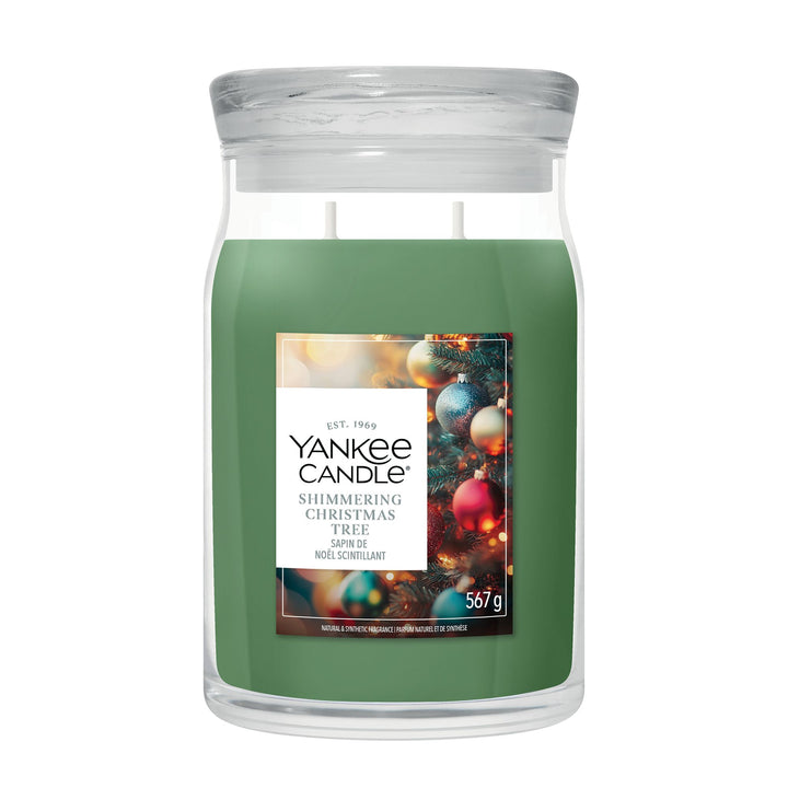 Shimmering Christmas Tree Signature Large Jar Yankee Candle