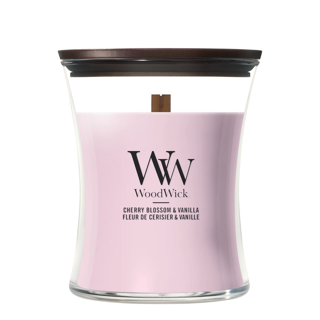 Cherry Blosson and Vanilla Medium Hourglass by WoodWick