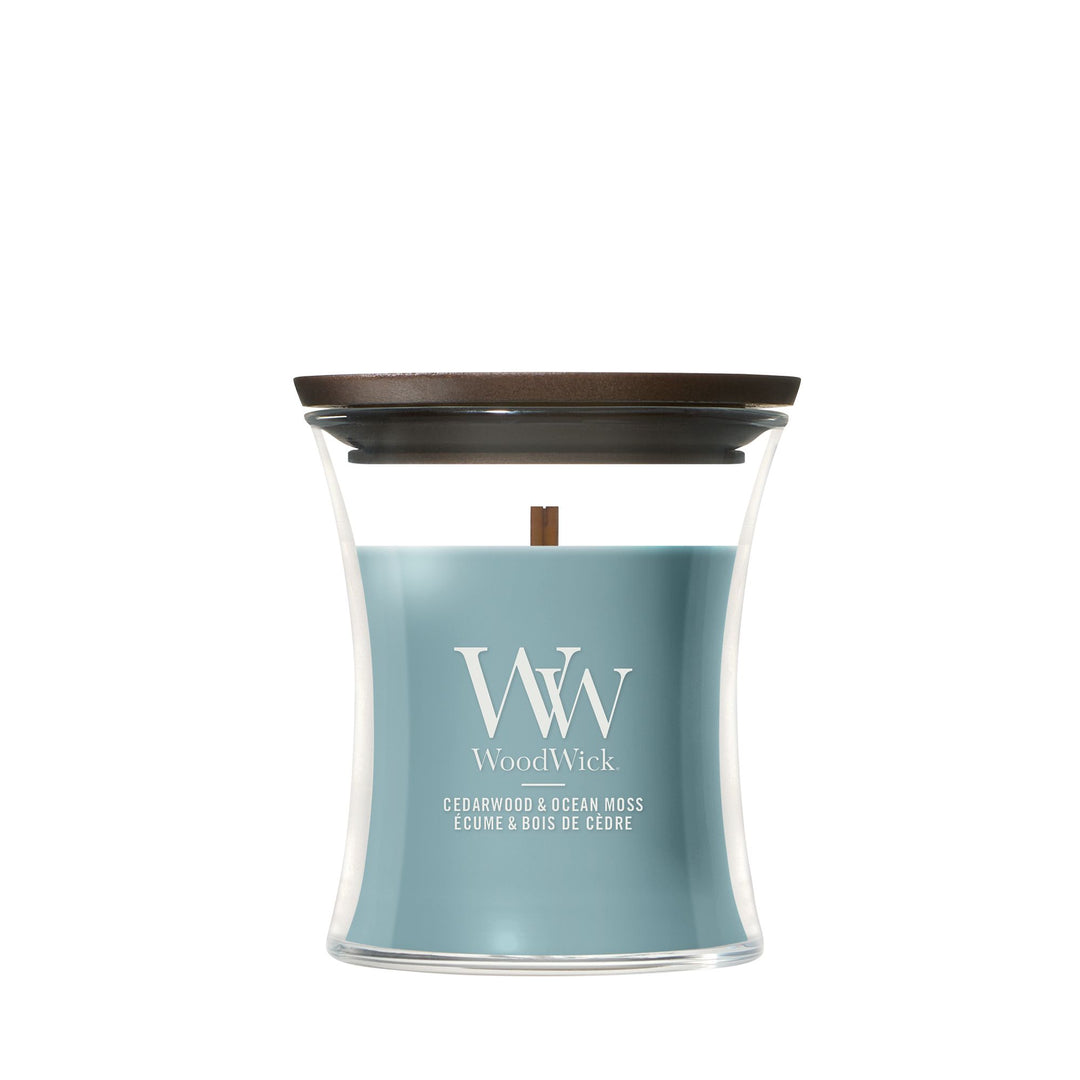 Cedarwood & Ocean Moss Mini Hourglass by WoodWick