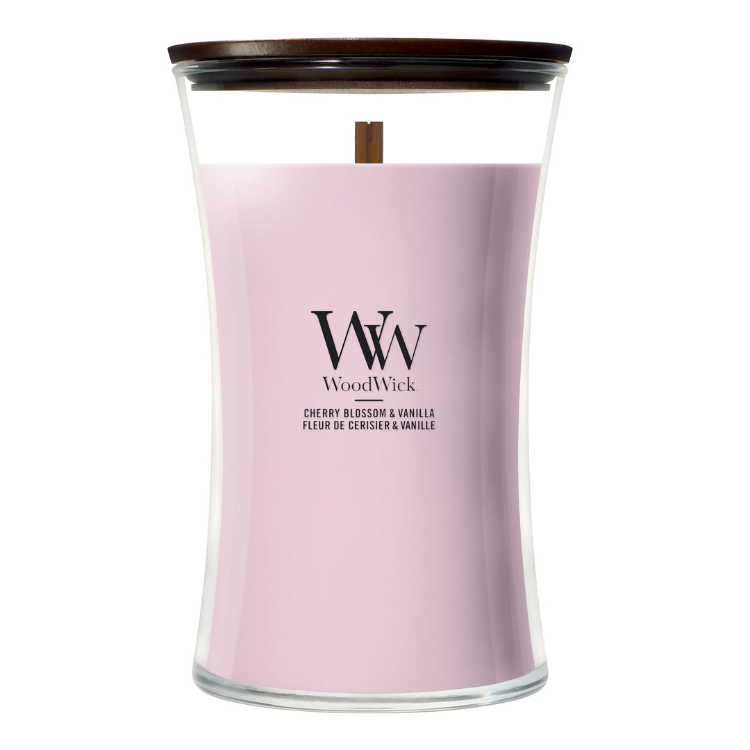 Cherry Blossom & Vanilla Large Hourglass by WoodWick