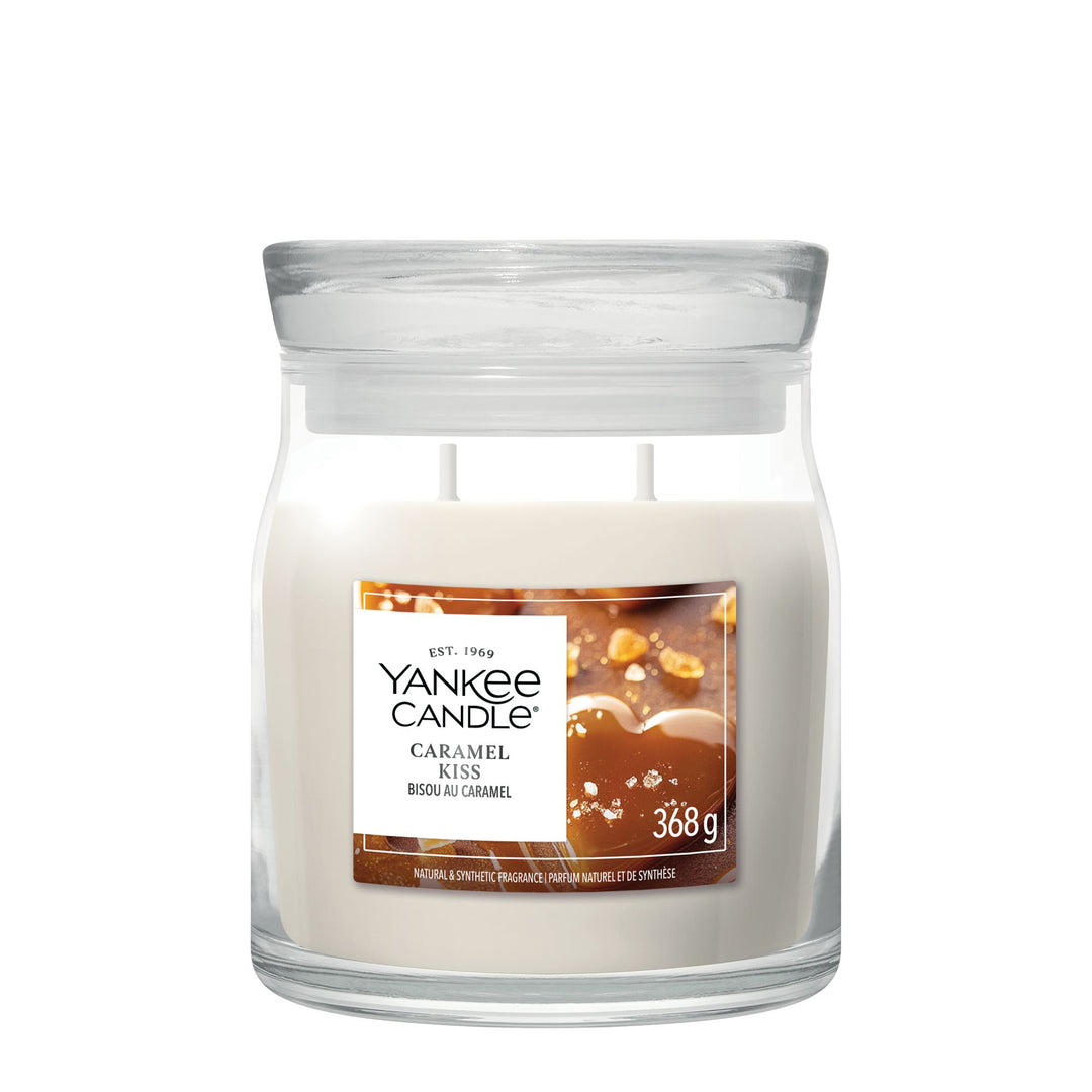 Caramel Kiss Signature Medium Jar by Yankee Candle