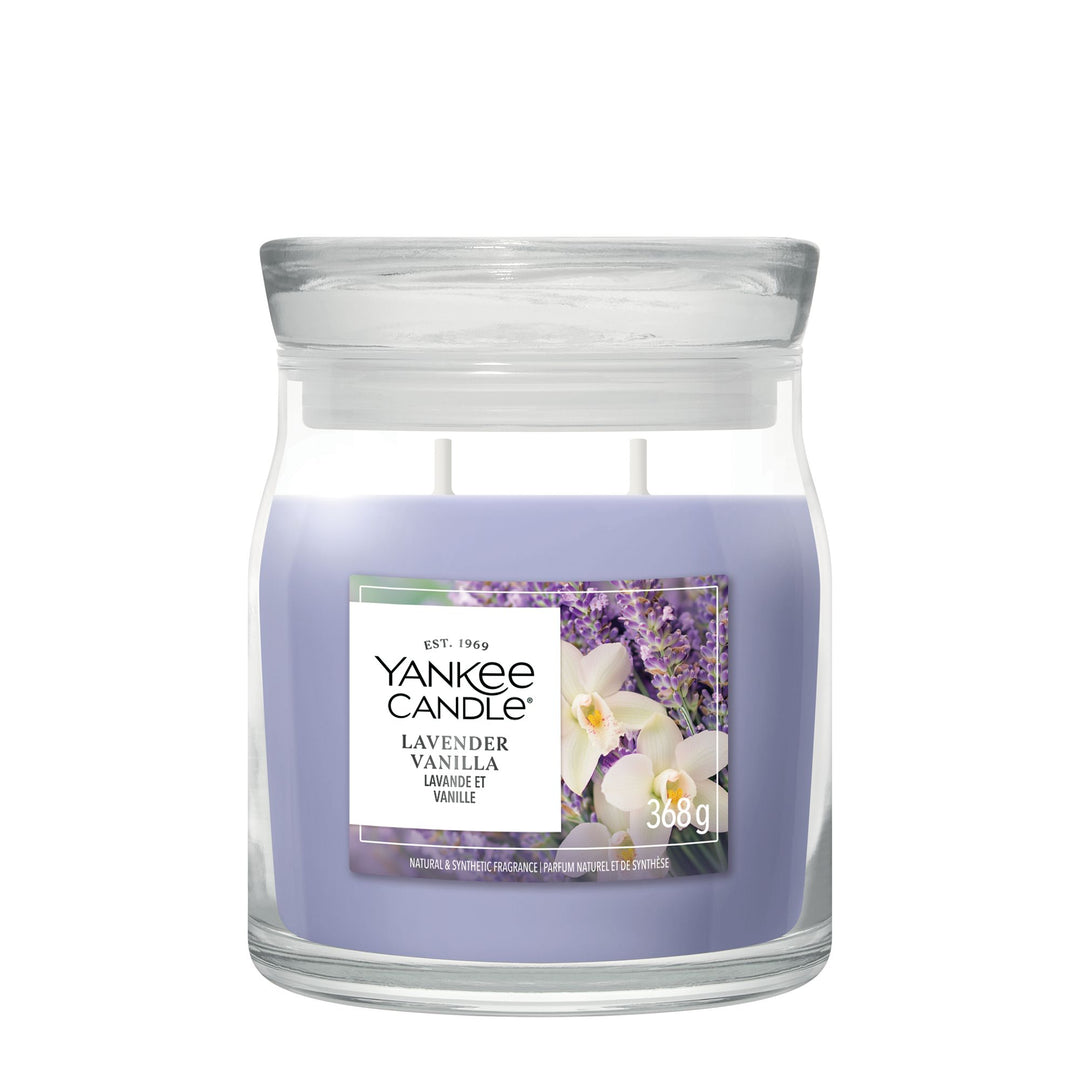 Lavender Vanilla Signature Medium Jar by Yankee Candle