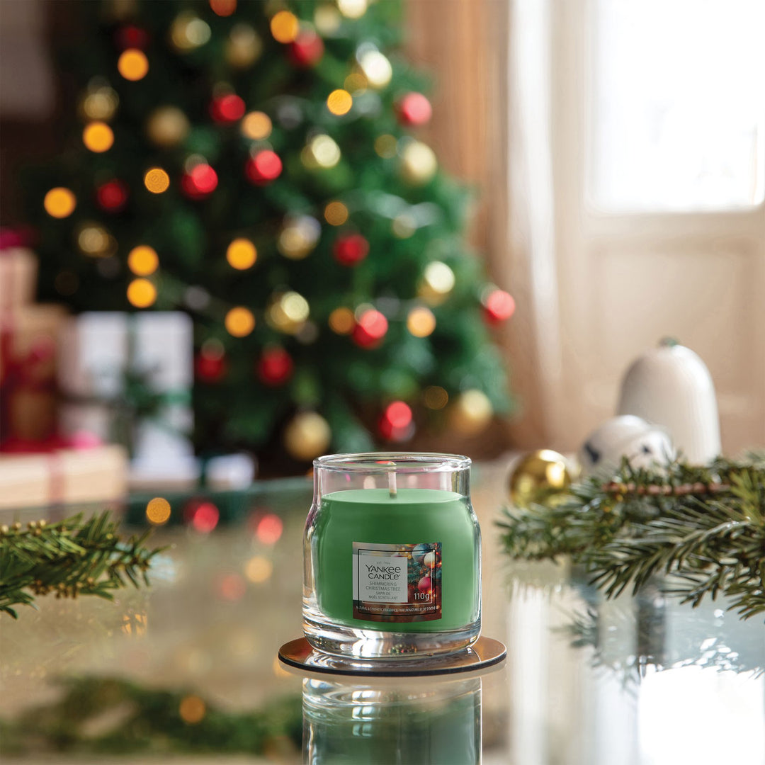 Shimmering Christmas Tree Signature Small Jar Yankee Candle