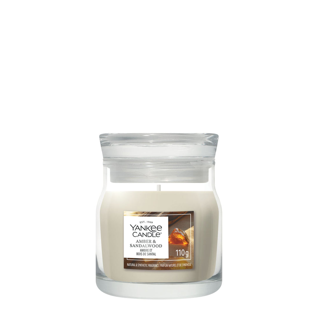Amber & Sandalwood Signature Small Jar by Yankee Candle