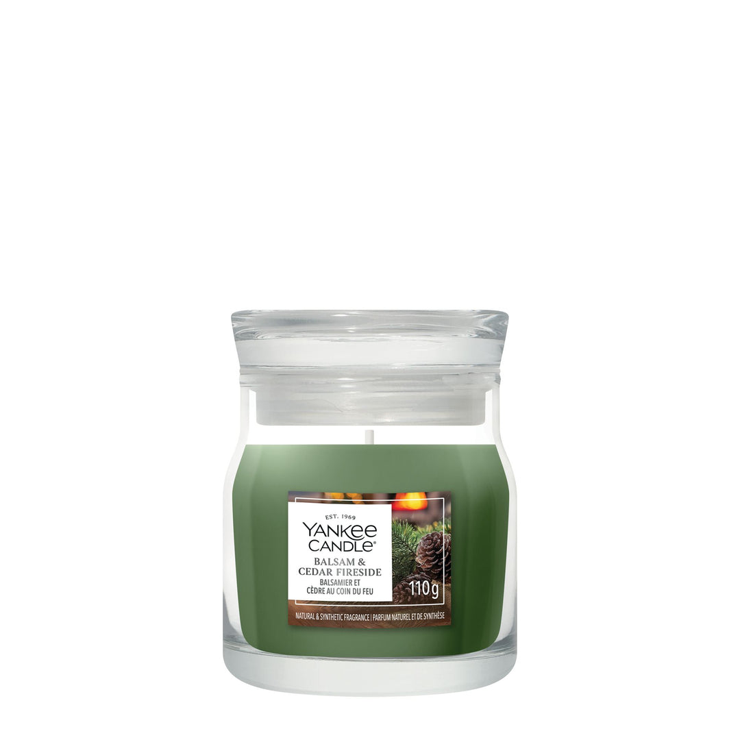 Balsam & Cedar Fireside Signature Small Jar by Yankee Candle