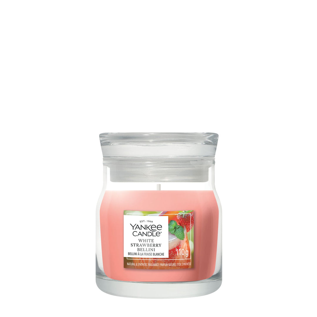 White Strawberry Bellini Signature Small Jar - Yankee Candle