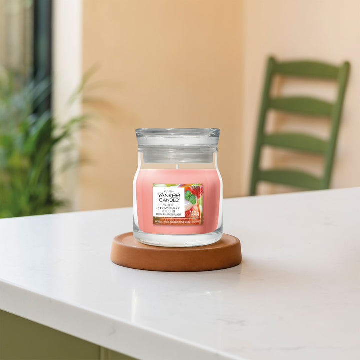 White Strawberry Bellini Signature Small Jar - Yankee Candle