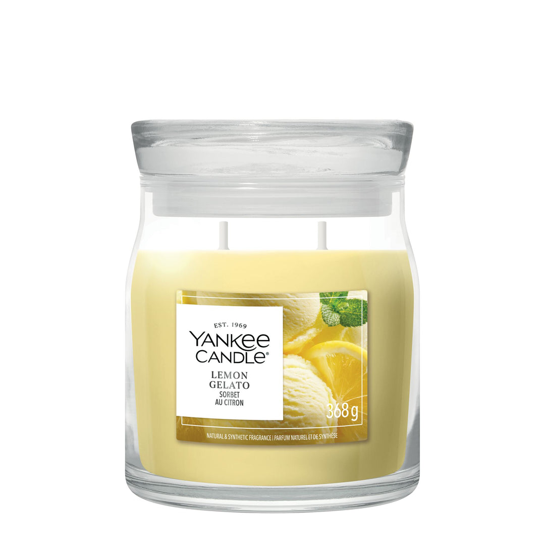 Lemon Gelato Signature Medium Jar by Yankee Candle