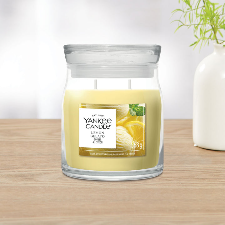 Lemon Gelato Signature Medium Jar by Yankee Candle